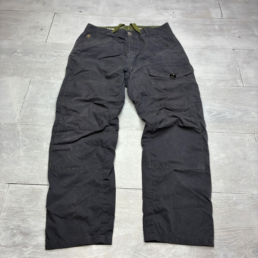 G-Star Raw Torrick Relaxed Pants Mens 31x28 Gray Utility Cargo D13123-W018-0881